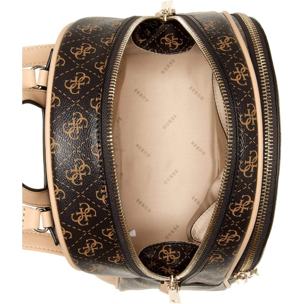 Womens Manhattan Large Patchwork Backpack Brown 1… - image 5